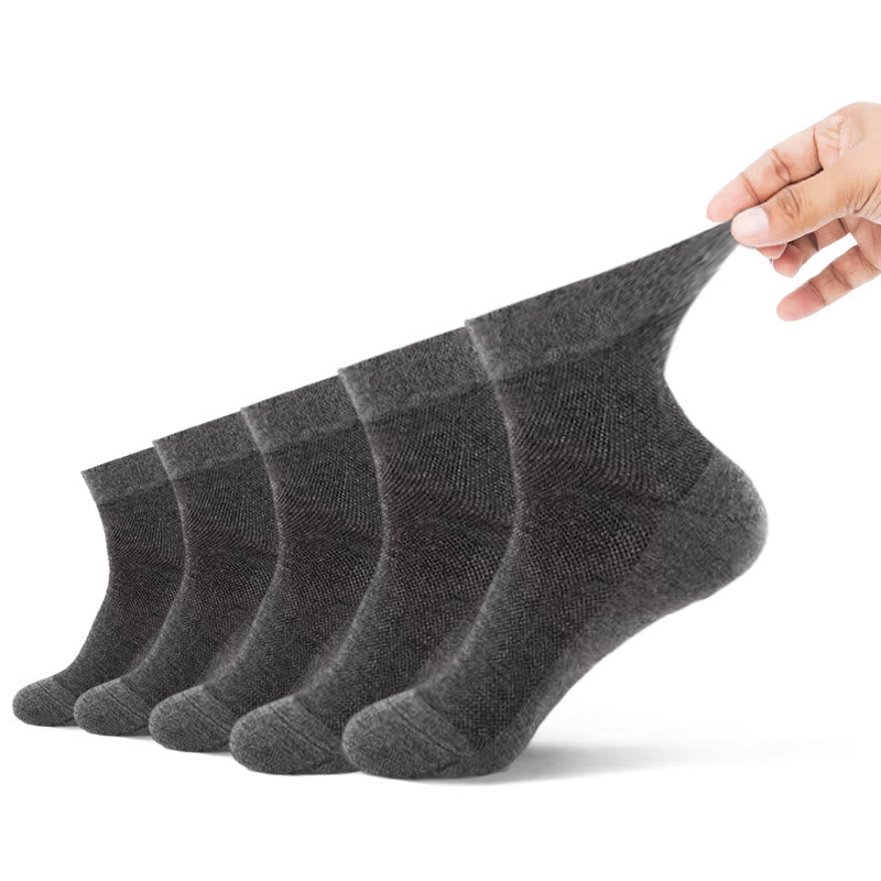 Superelastische Viertelsocken in Übergröße (5 Paar) - 45-50 - Dunkelgrau - image 12