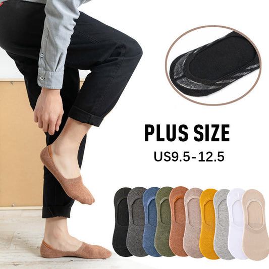 Rutschfeste No-Show-Socken in Übergröße (5 Paar)