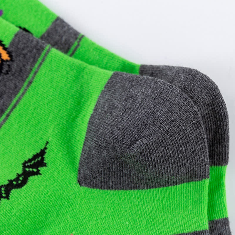 Halloween-Lounge-Crew-Socken aus Baumwolle in Übergröße (5 Paar) - image 9