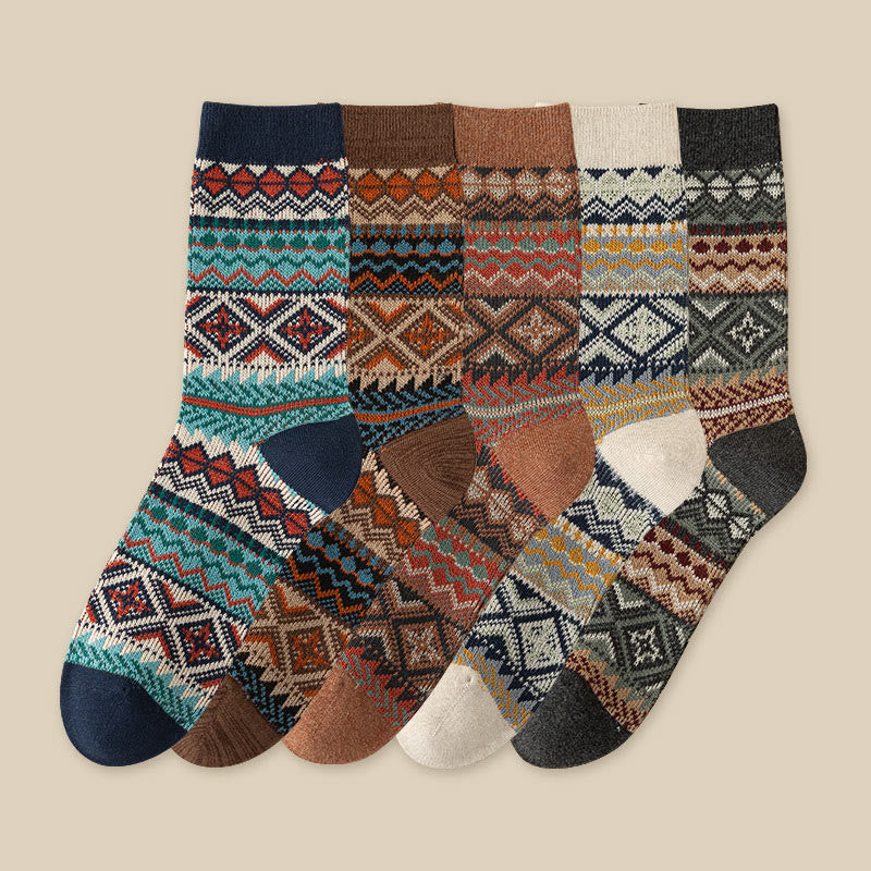 Atmungsaktive Retro-Viertel-Socken in Übergröße (3 Paar)