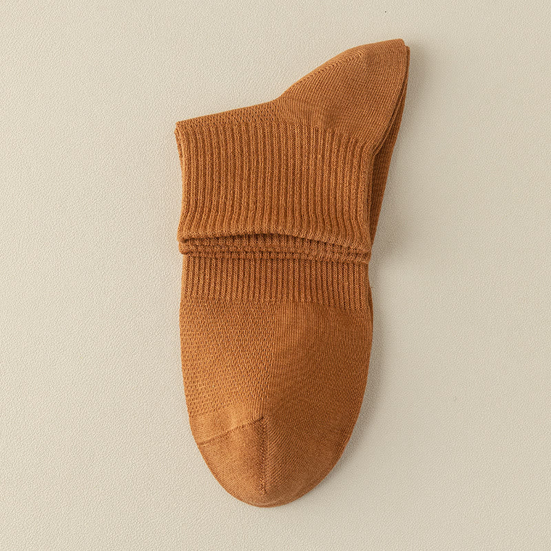 Nahtlose Viertelstrümpfe aus Mesh (5 Paar) - Karamell - EU39-46 (US5-12) - image 22