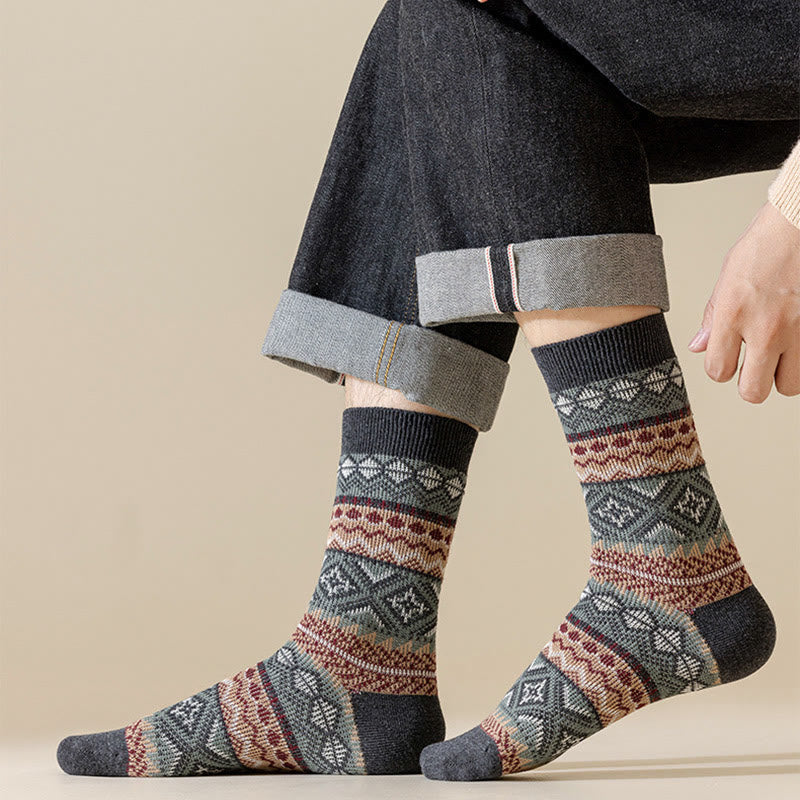 Atmungsaktive Retro-Viertel-Socken in Übergröße (3 Paar)