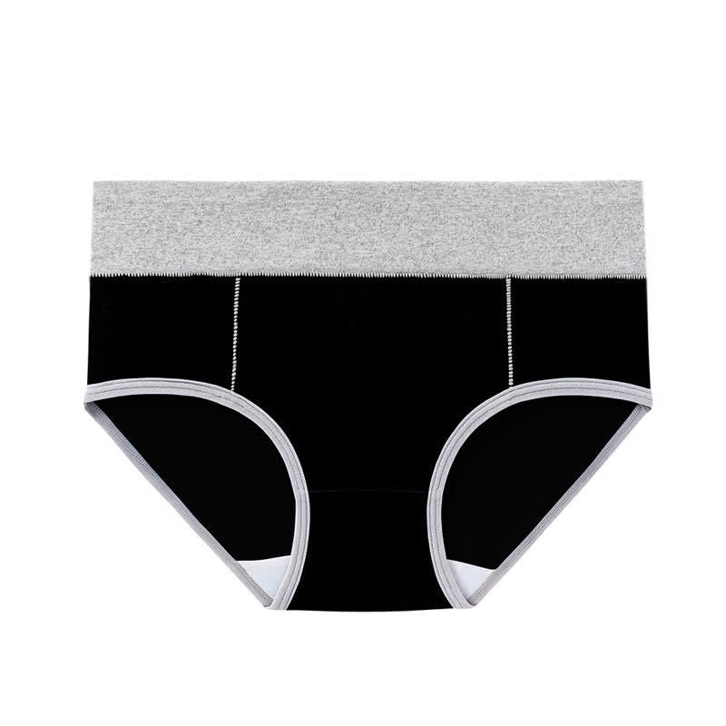 Antibakterielle Baumwoll-Slips mit hoher Taille in Übergröße (5 Paar)