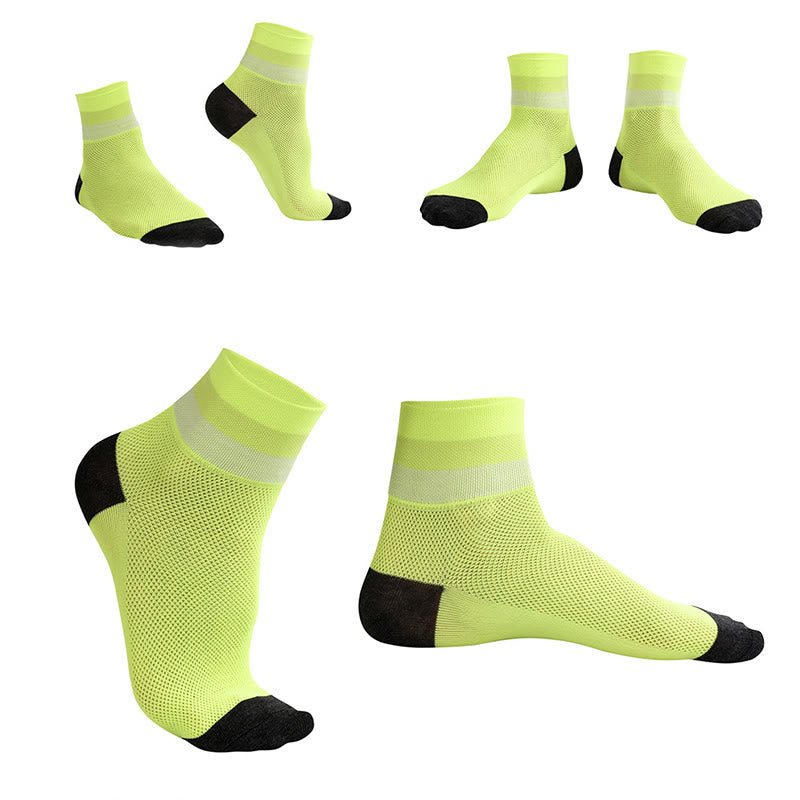 Atmungsaktive Viertelsocken in Bonbonfarben
