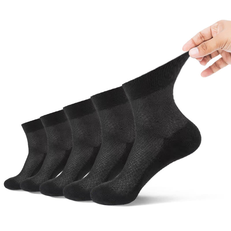 Superelastische Viertelsocken in Übergröße (5 Paar) - 45-50 - Schwarz - image 9