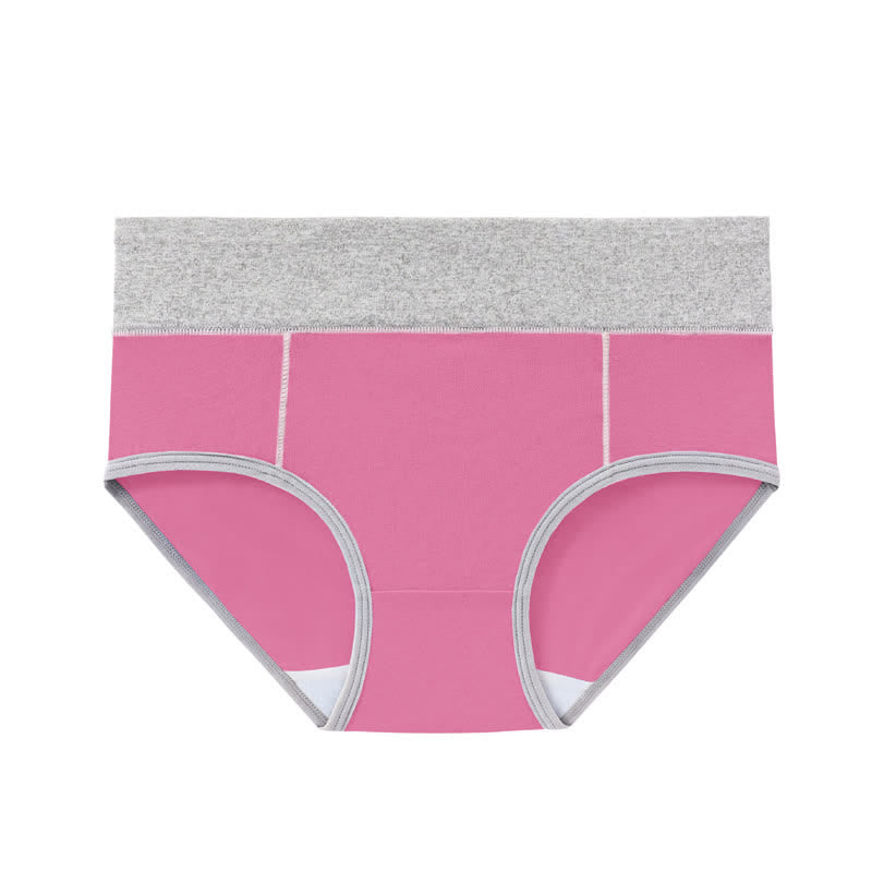 Antibakterielle Baumwoll-Slips mit hoher Taille in Übergröße (5 Paar)