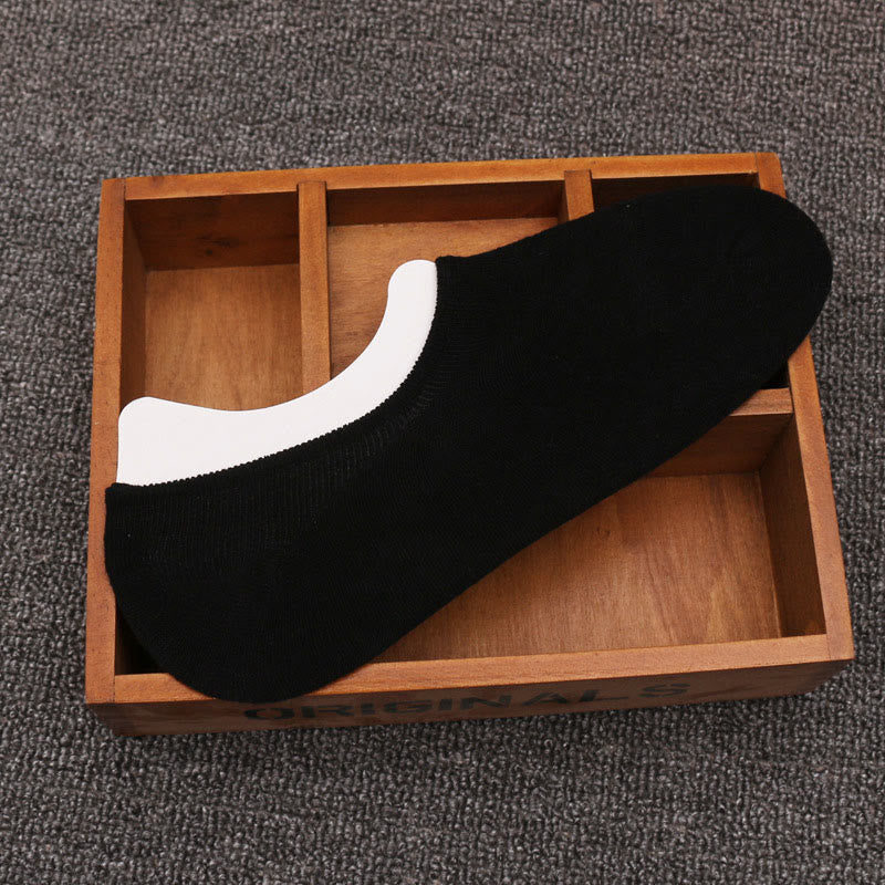 Komfort-Socken aus Baumwolle, unsichtbar (6 Paar) - 42-48 - Schwarz - image 5