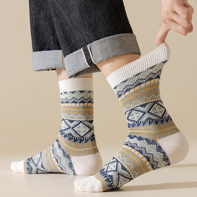 Atmungsaktive Retro-Viertel-Socken in Übergröße (3 Paar)