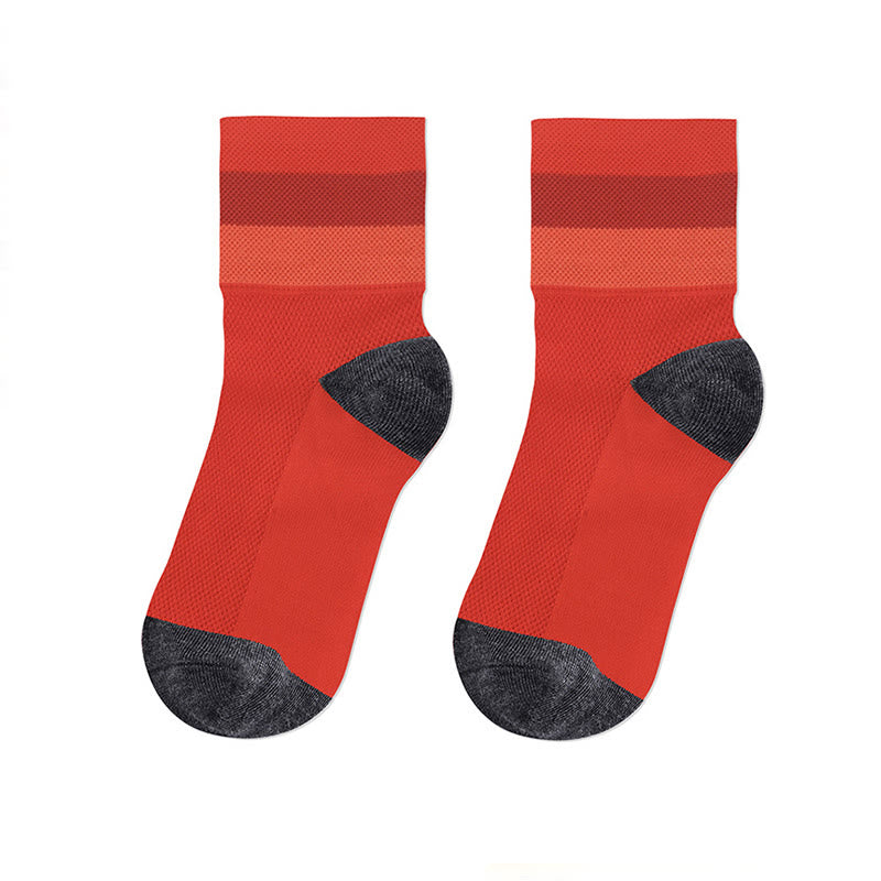 Atmungsaktive Viertelsocken in Bonbonfarben