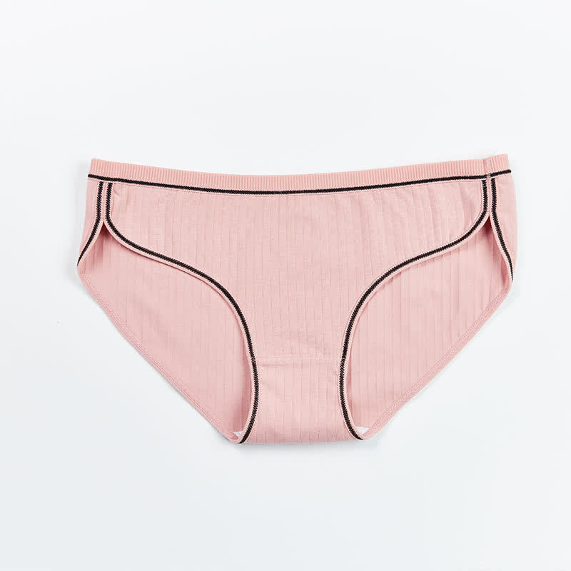 Hüftslips aus Baumwolle (5 Paar) - Rosa - 4XL - image 13