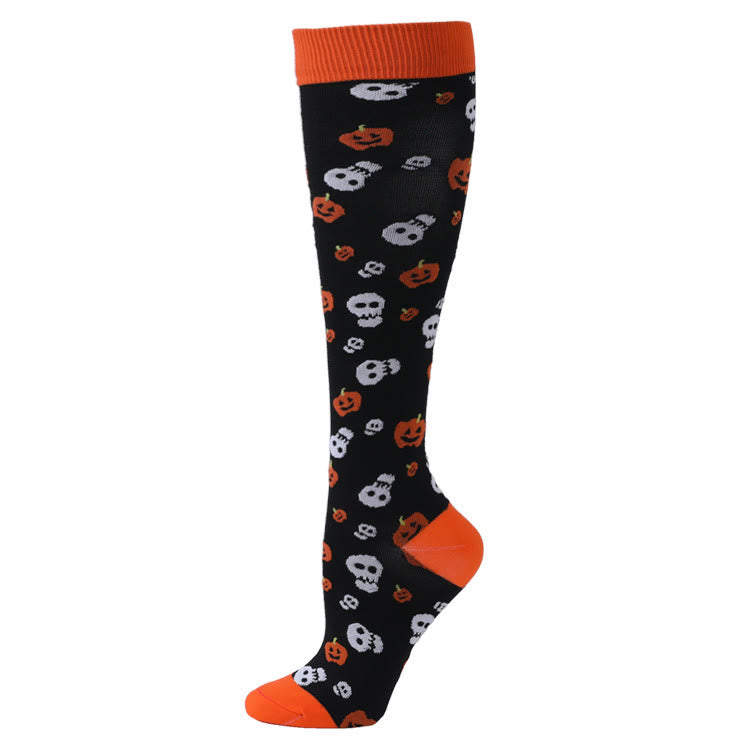 Lustige Halloween-Kompressionsstrümpfe (4 Paar) - image 4