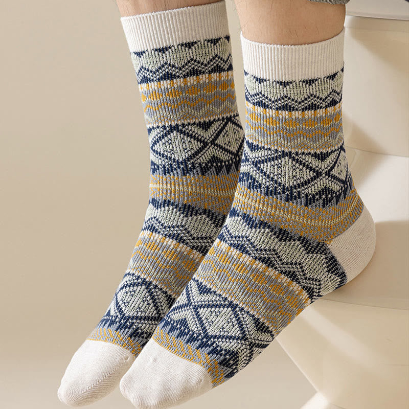 Atmungsaktive Retro-Viertel-Socken in Übergröße (3 Paar)