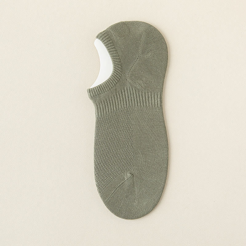 Mesh-Baumwoll-No-Show-Socken (5 Paar) - Armeegrün - EU39-46 (US5-12) - image 21