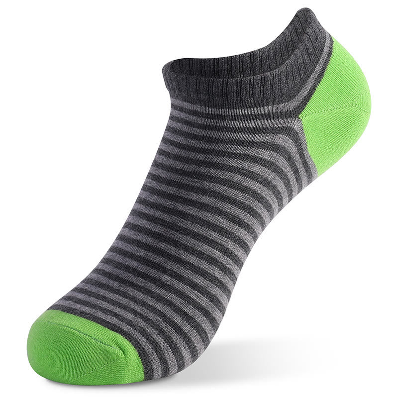 Bunt gestreifte Baumwoll-Söckchen (5 Paar)