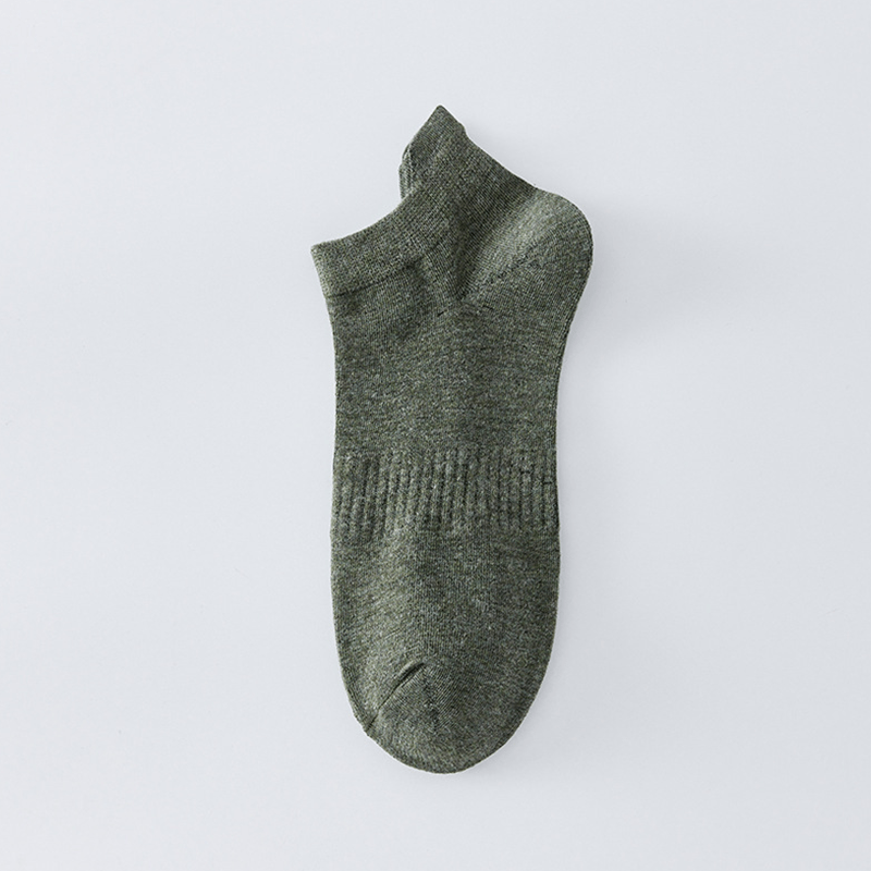 Atmungsaktive, einfarbige Knöchelsocken (8 Paar) - Dunkelgrün - EU43-48 (US9-13) - image 12