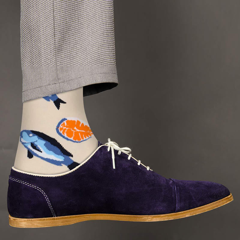 Fun Crew-Socken der Marine-Serie in Übergröße (5 Paar) - image 5