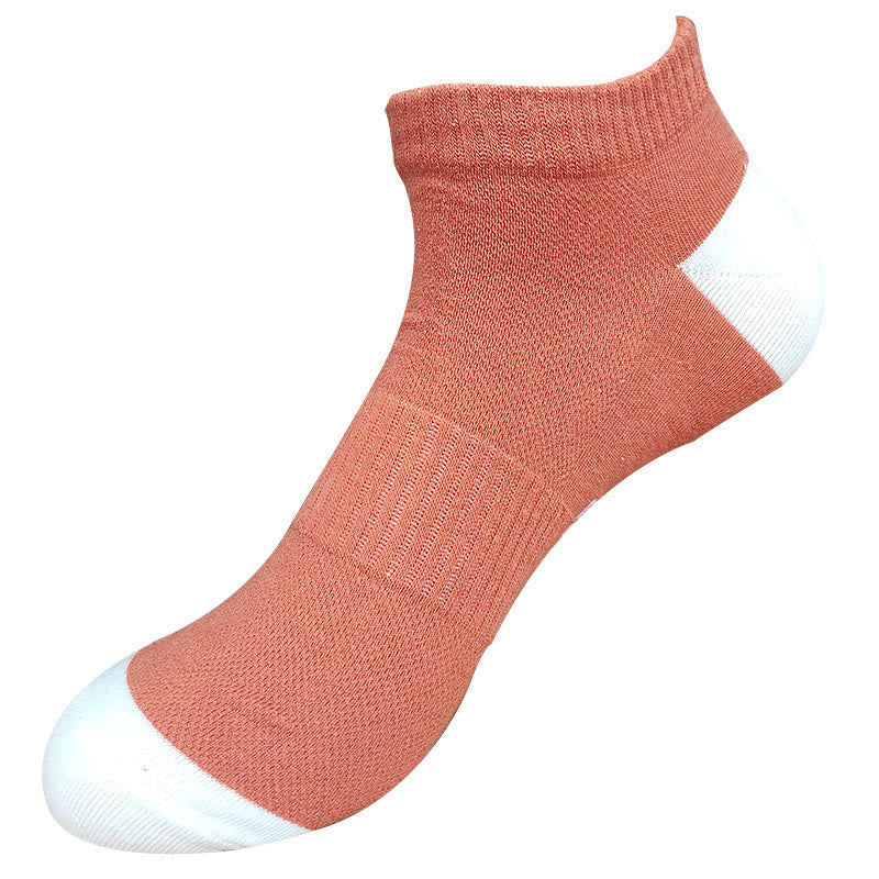 Knöchelsocken aus Netzgewebe mit Buchstaben (5 Paar) - Orange - EU42-48 (US8-13) - image 12