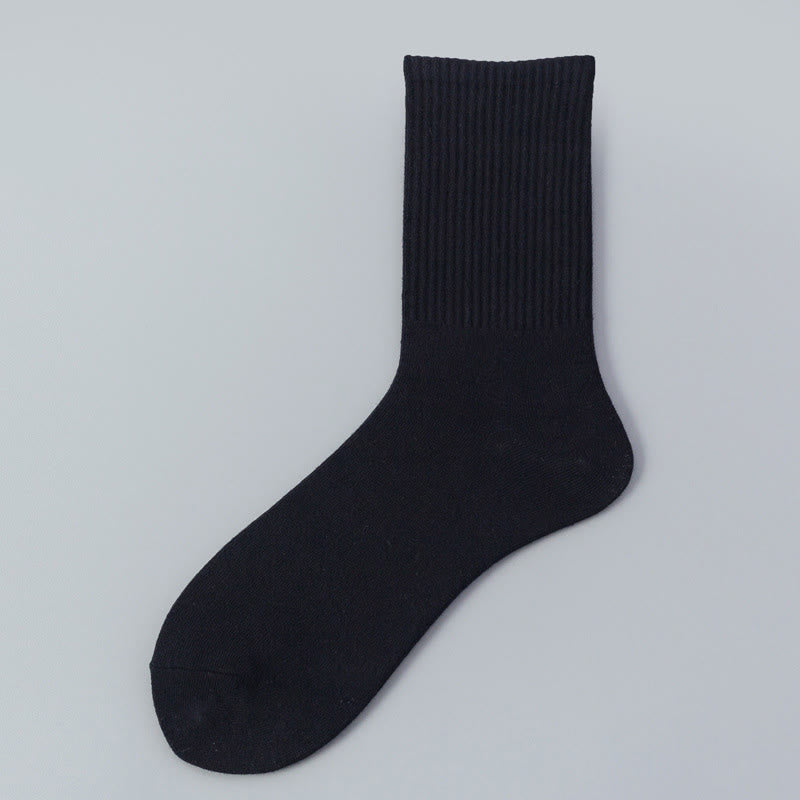 Atmungsaktive, weiche Baumwollsocken (3 Paar) - 43-48 - Schwarz - image 8
