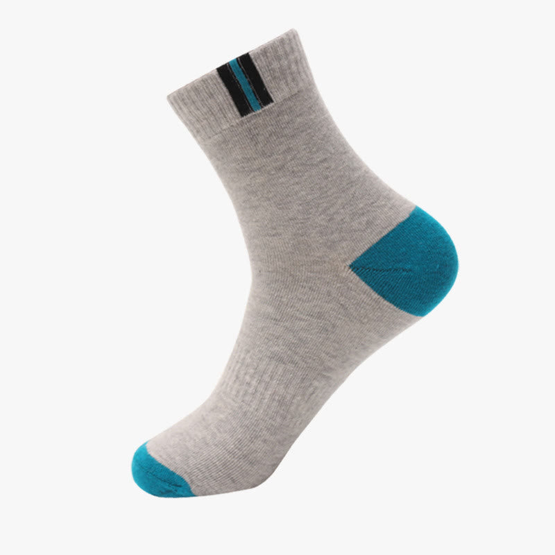 Atmungsaktive Baumwollsocken mit Belüftung (3 Paar) - 43-48 - Grau&Blau - image 6