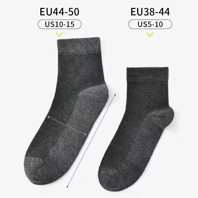 Netz-Viertel-Socken in Übergröße (10 Paar)