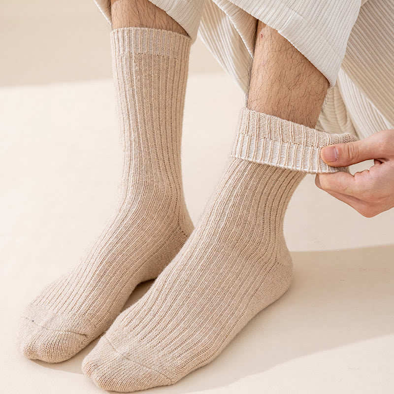 Plus Size Uni Color Warm Quarter Socks(6 Pairs) - image 2