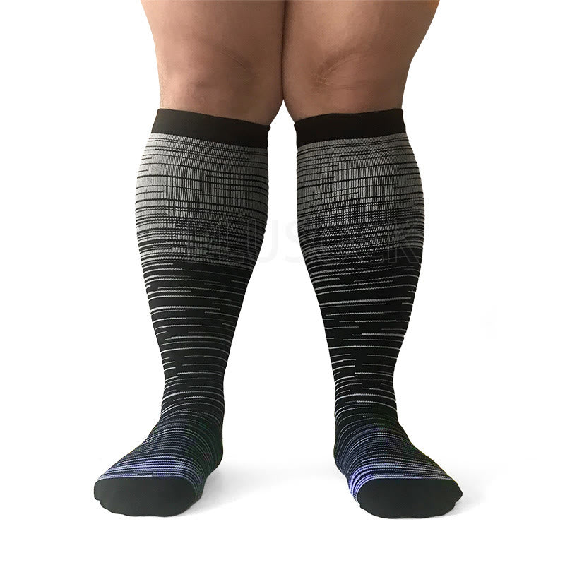 2XL-7XL Purple Filaments Kompressionsstrümpfe in Übergröße (3 Paar)