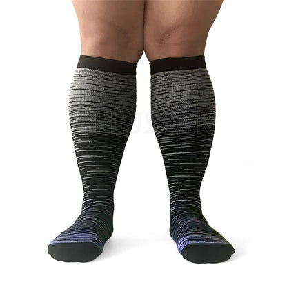 2XL-7XL Purple Filaments Kompressionsstrümpfe in Übergröße (3 Paar)