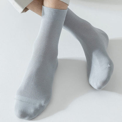 Mehrfarbige Viertelsocken aus Netzstoff in Übergröße (5 Paar)