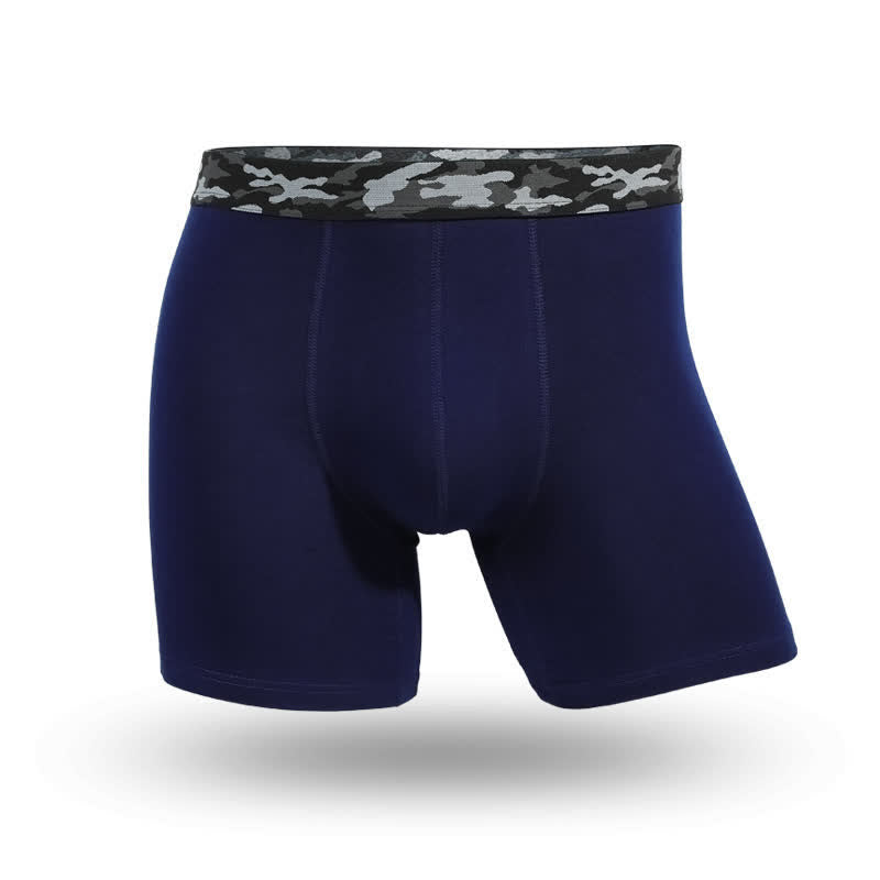 Weiche Boxershorts aus Baumwolle in Übergröße (5er-Pack) - Marineblau - 6XL - image 1