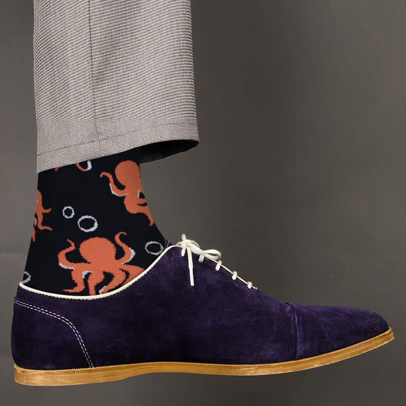 Fun Crew-Socken der Marine-Serie in Übergröße (5 Paar) - image 4
