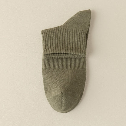 Nahtlose Viertelstrümpfe aus Mesh (5 Paar) - Armeegrün - EU39-46 (US5-12) - image 19