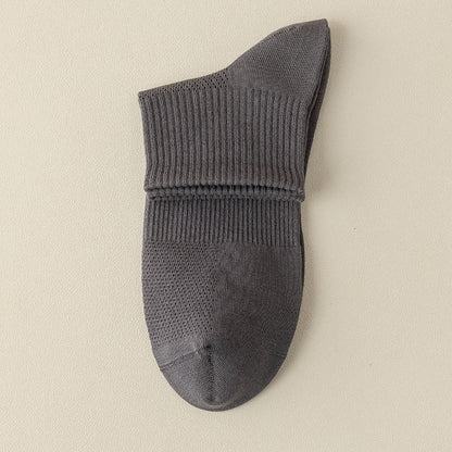 Nahtlose Viertelstrümpfe aus Mesh (5 Paar) - Grau - EU39-46 (US5-12) - image 18