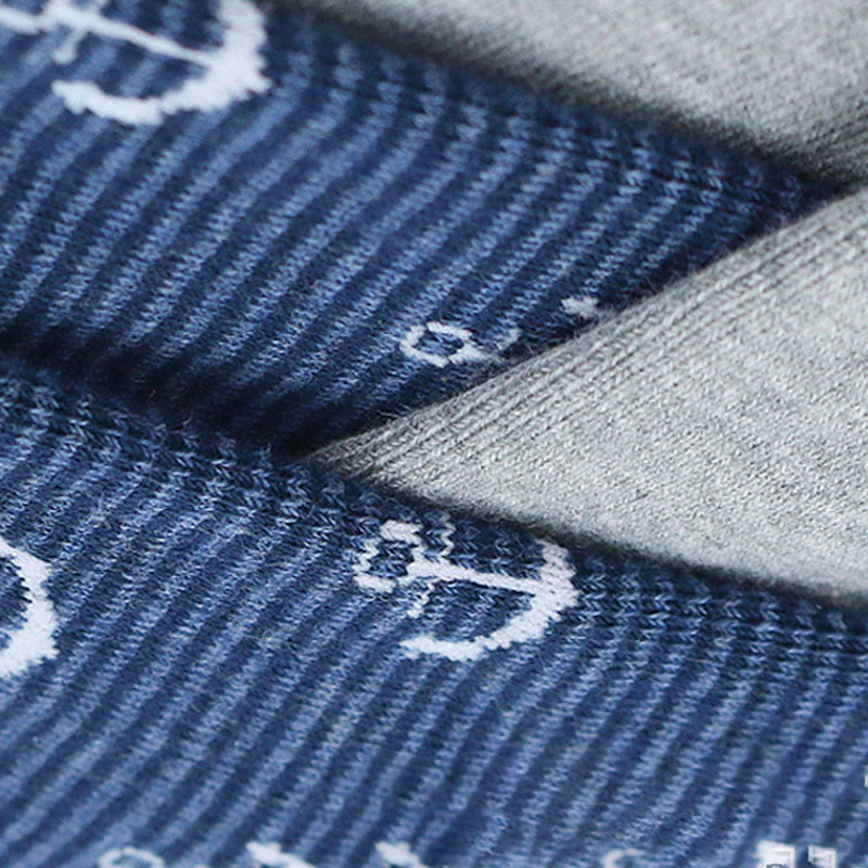 Lustige Crew-Socken mit Rudermuster (5 Paar)
