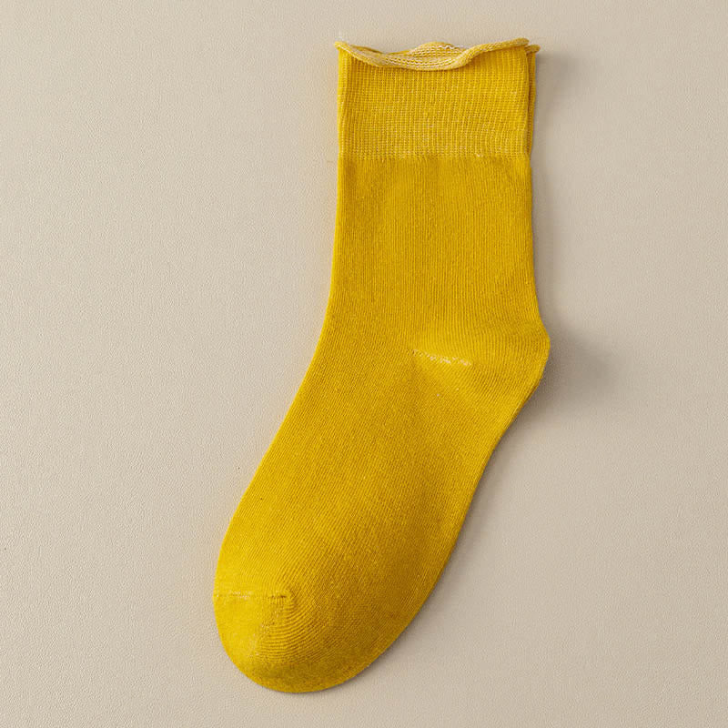 Elastische, einfarbige Viertelstrümpfe (6 Paar) - Gelb - EU40-44 (US8,5-12) - image 17