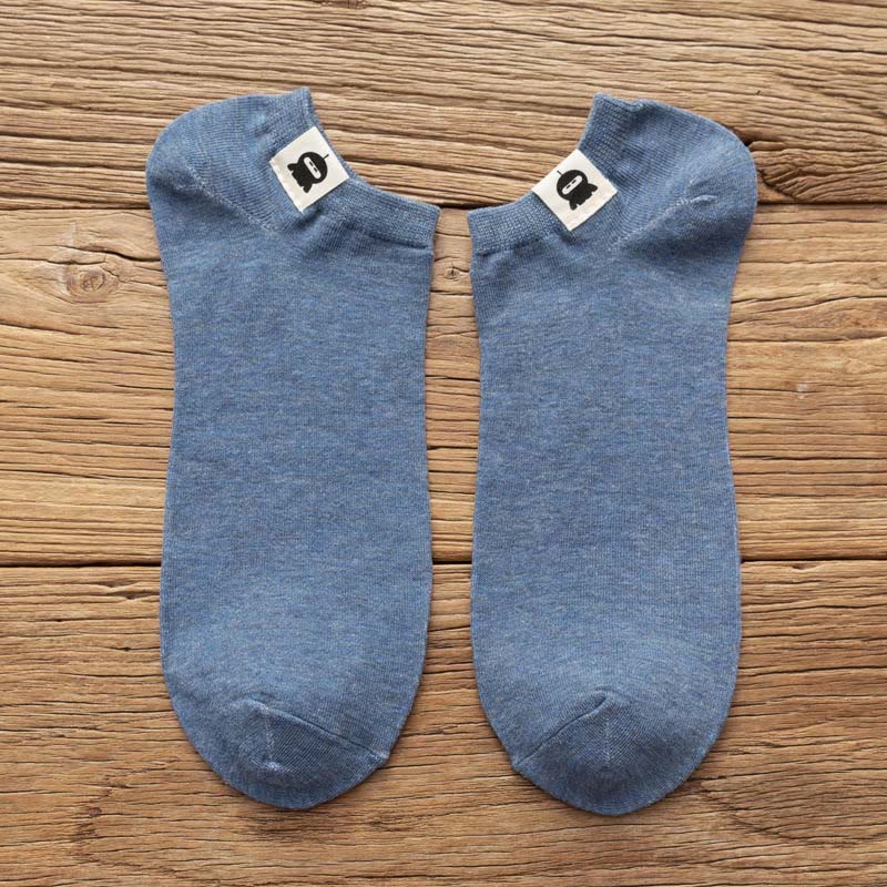 Lustige Baumwollsocken mit Muster (3 Paar) - 42-48 - Blau - image 8