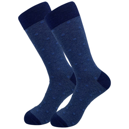 Dunkelblaue Crew-Socken (5 Paar) - image 1