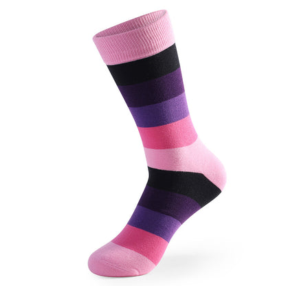 Lustige, bunt genähte Crew-Socken (5 Paar) - image 5