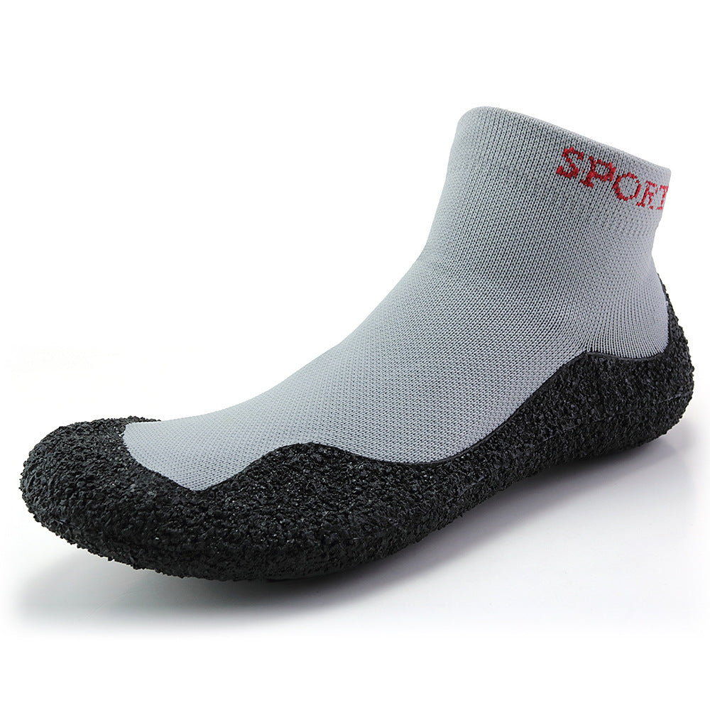 Leichte Barfuß-Sockenschuhe in Übergröße - Grau - US12 - image 6