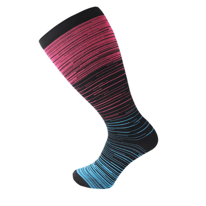 Bunte Cool Lines Kompressionsstrümpfe in Übergrößen 2XL-7XL (3 Paar) - Rose - 7XL - image 18