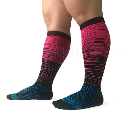 Bunte Cool Lines Kompressionsstrümpfe in Übergrößen 2XL-7XL (3 Paar) - image 10