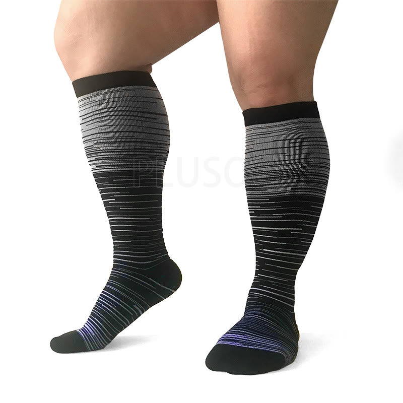 Bunte Cool Lines Kompressionsstrümpfe in Übergrößen 2XL-7XL (3 Paar) - image 13