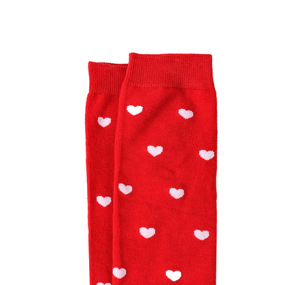 Rote Lippen Party-Oberschenkelhohe Socken (5 Paar)