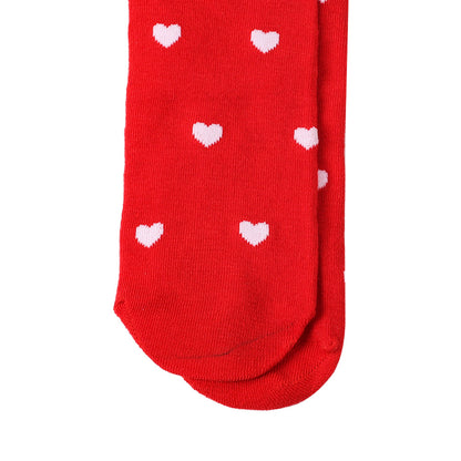 Rote Lippen Party-Oberschenkelhohe Socken (5 Paar)