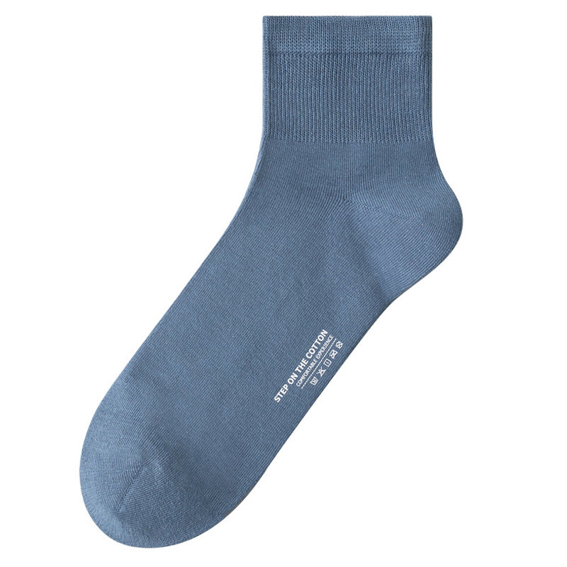 Weiche Baumwollsocken (3 Paar) - Blau - EU40-47 (US7-12,5) - image 8