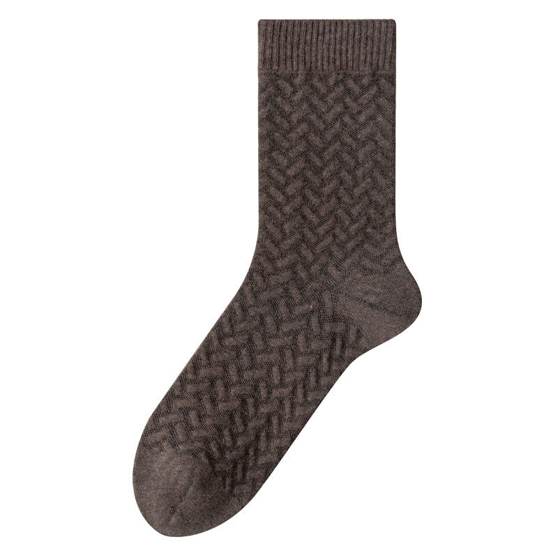 Viertelstrümpfe aus reiner Baumwolle (3 Paar) - Braun - EU40-45 (US7-11) - image 10