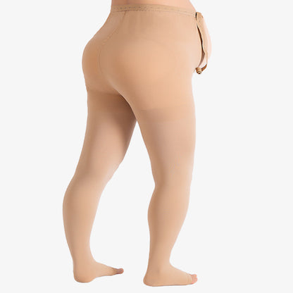 Medizinische Kompressionsstrumpfhose ohne Fuß für die Schwangerschaft in Übergröße (15–20 mmHg) - image 1