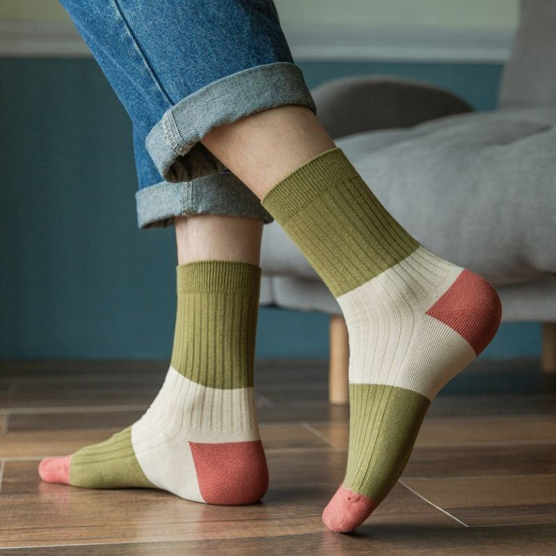 Viertelsocken in Kontrastfarbe in Übergröße (5 Paar)