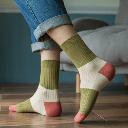 Viertelsocken in Kontrastfarbe in Übergröße (5 Paar)