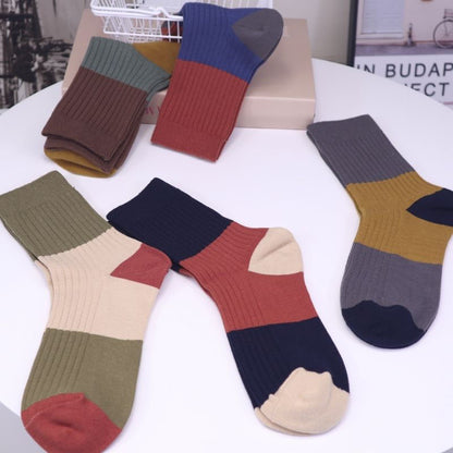 Viertelsocken in Kontrastfarbe in Übergröße (5 Paar)