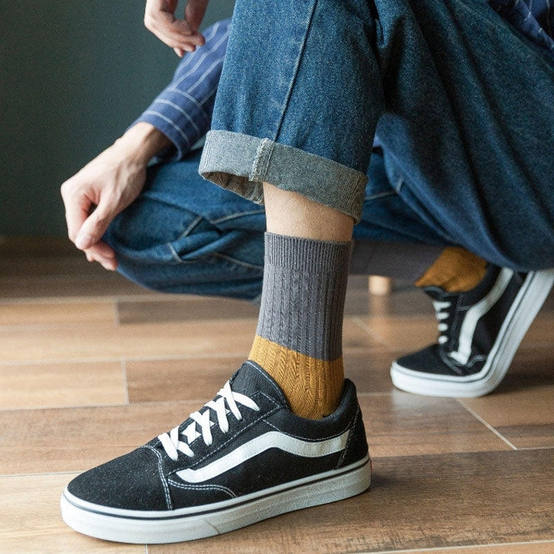 Viertelsocken in Kontrastfarbe in Übergröße (5 Paar)